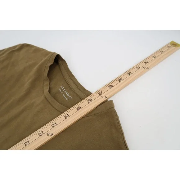 All Saints T Shirt Mens Small Seaweed Green Short Sleeve‎ Race Tonic Crew Cotton - Picture 10 of 10